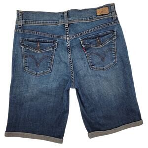 4/$25 -LEVI'S 515 Patch Pocket Bermuda Roll Cuff Denim Shorts - 8